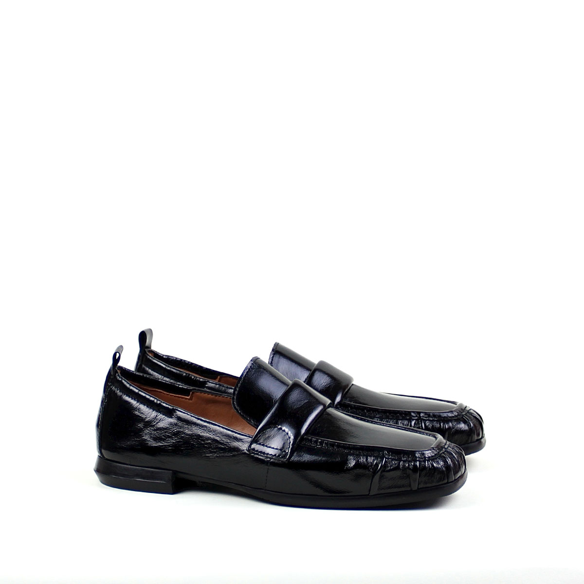 Homer's Lackloafer schwarz