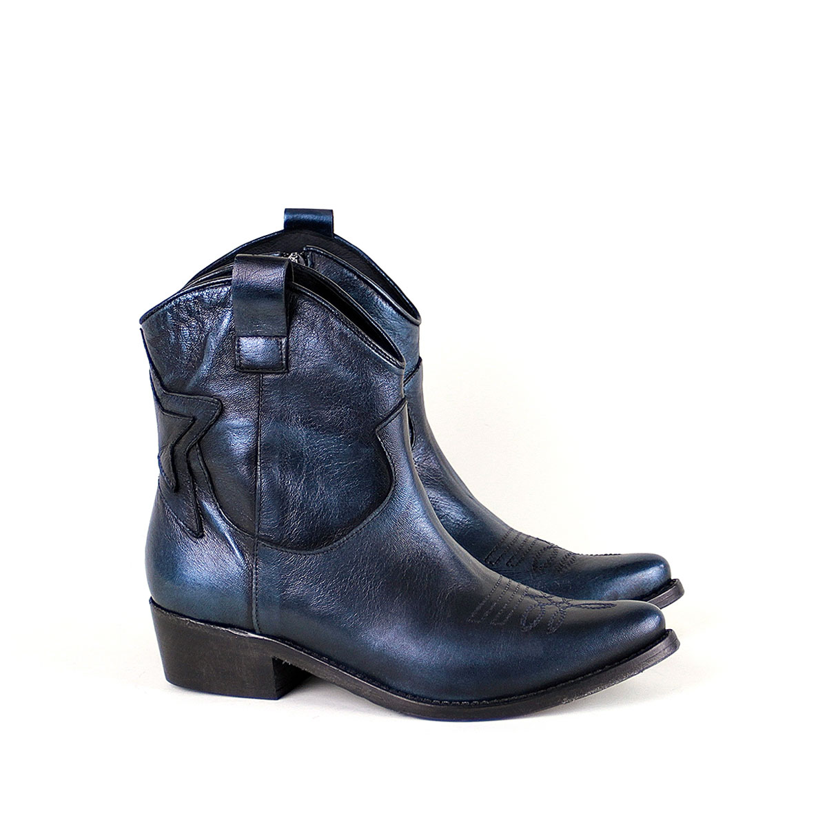 History Cowboystiefelette blau