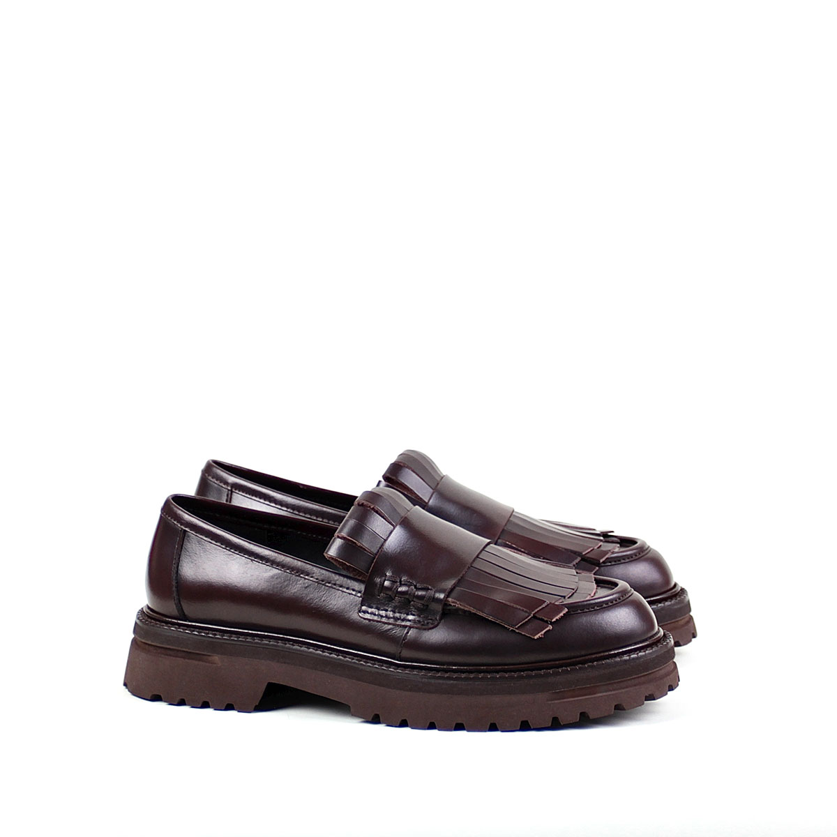 Laura Bellariva Fransenloafer braun