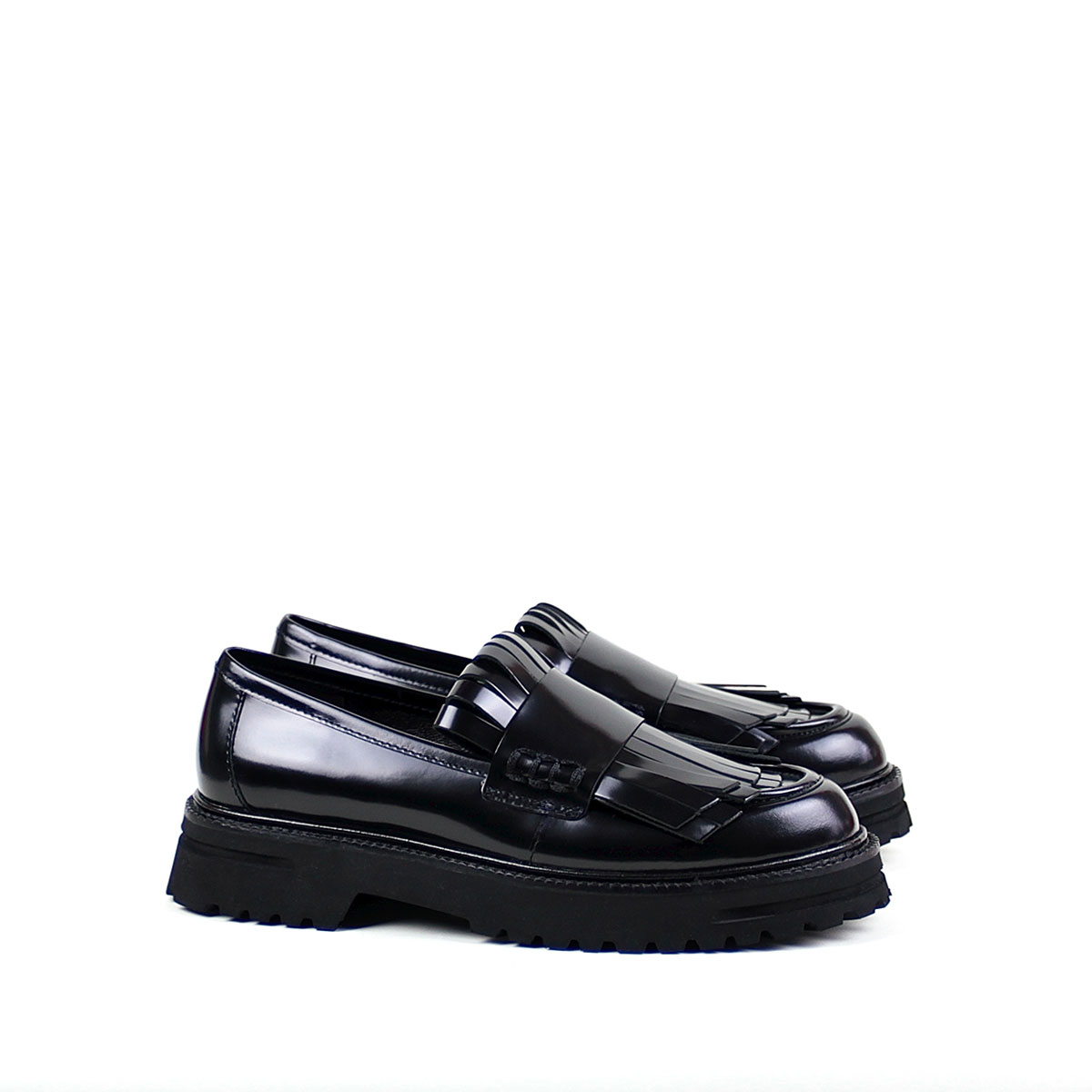 Laura Bellariva Fransenloafer schwarz