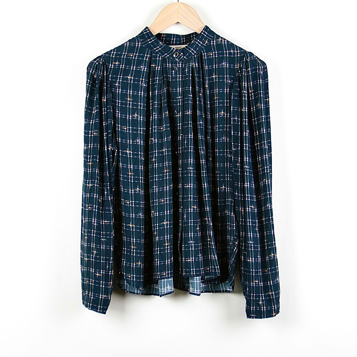 Sessùn Bluse gruen gemustert